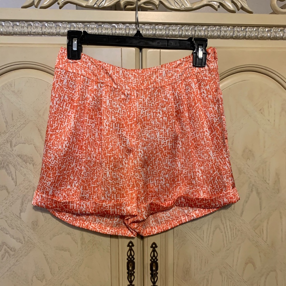 Satin Orange Shorts